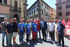 Viterbo - Romoli alla manifestazione della polizia penitenziaria