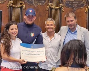 Da sinistra: Chiara Frontini, Alessandro Materazzo, Federico Tonnicchi ed Emanuele Aronne