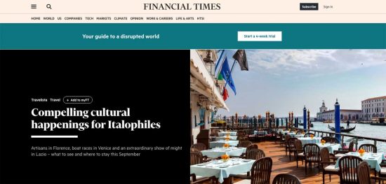 La Macchina di Santa Rosa sul Financial Times