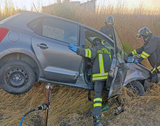 Tuscania - Incidente su strada Dogana