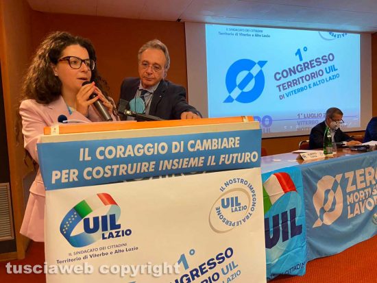 Chiara Frontini al congresso Uil