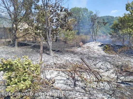 Bagnoregio - Incendio in zona ex Alta