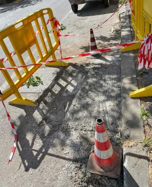 Viterbo - I lavori per la fibra ottica