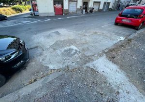 Viterbo - I lavori per la fibra ottica