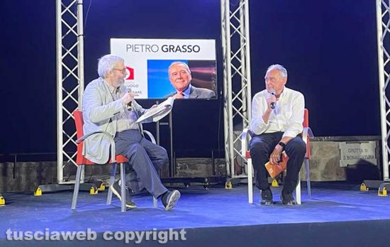 Carlo Galeotti con Pietro Grasso