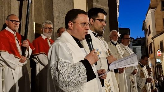 Viterbo - La Madonna del Carmelo torna a sfilare - Don Luigi Fabbri, vicario generale della diocesi