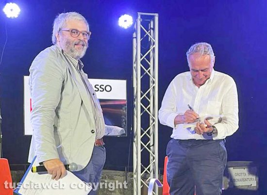 Carlo Galeotti con Pietro Grasso