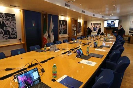 Sport - Calcio - Figc - L'aula del consiglio federale
