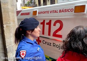 La Croce rossa di Viterbo a Pamplona per la festa di San Fermin