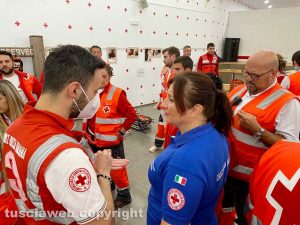 La Croce rossa di Viterbo a Pamplona per la festa di San Fermin
