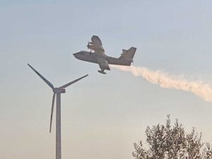 Il canadair in azione