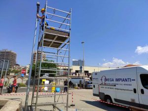 Civitavecchia - Installazione del nuovo sistema di videosorveglianza
