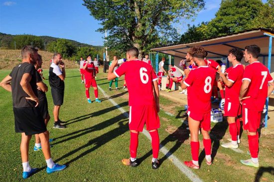 Sport - Calcio - La Triestina sul campo del Mancini park hotel di Roma