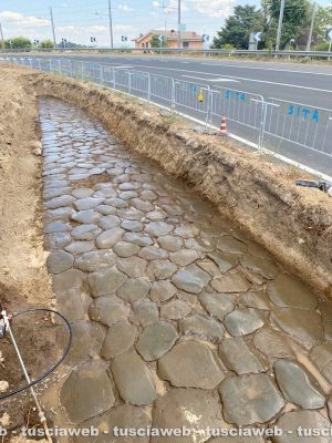 Scoperti due tratti dell'antica via Flaminia a Riano