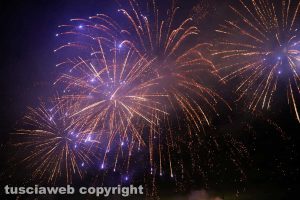 I fuochi d'artificio di Vallerano.