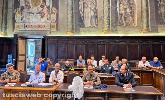 Viterbo - Presentazione del torneo di calcio a 7 interforze Santa Rosa