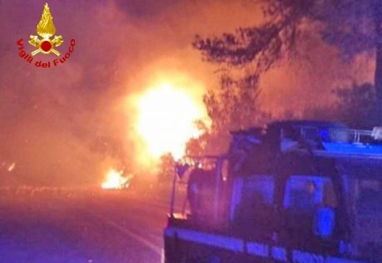 Incendi nel Savonese