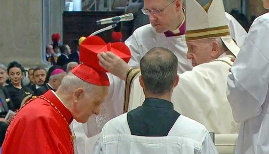 Fortunato Frezza ordinato cardinale da papa Francesco - Foto pubblicate dalla diocesi di Viterbo