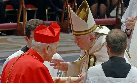 Fortunato Frezza ordinato cardinale da papa Francesco - Foto pubblicate dalla diocesi di Viterbo