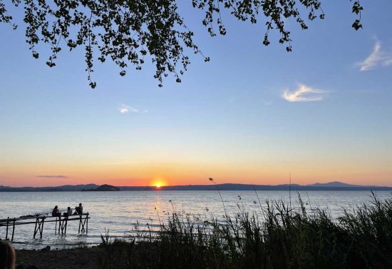 Montefiascone - Tramonto sul lago di Bolsena
