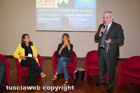 Marianna Madia assieme a Giuseppe Fioroni e Luisa Ciambella