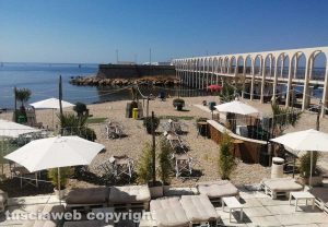 Civitavecchia - La spiaggia alla Marina