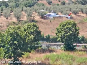 Cellere - Incendio in località Monte Marano
