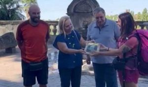Viterbo - Cristian e Sonia di Cultura Randagia nella città dei Papi