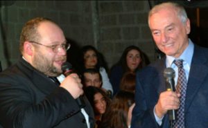 Salvatore Regoli dell’associazione Juppiter e Piero Angela