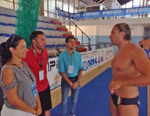 Civitavecchia - Il saluto dell’amministrazione comunale alla collegiale nazionale di pallanuoto