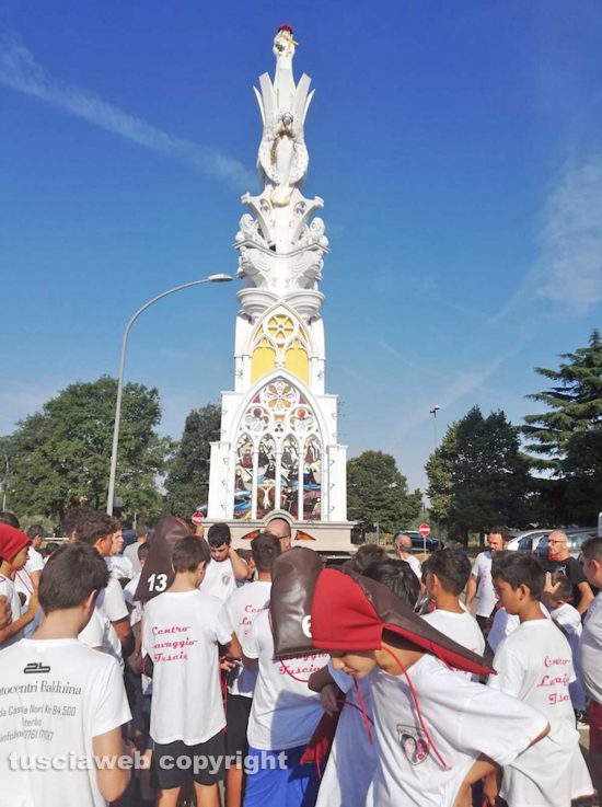 Viterbo - Miracolo di fede - La minimacchina di Santa Barbara