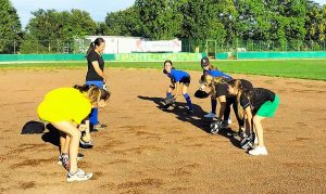 Montefiascone baseball softball - Un esercizio con Flavia Carletti