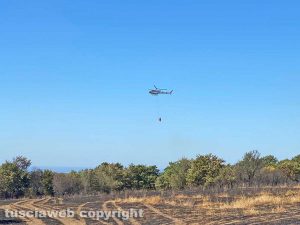 Cellere - Incendio in località Monte Marano
