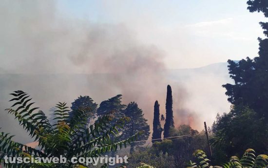 Giove - Incendio nel centro abitatoGiove - Incendio nel centro abitato
