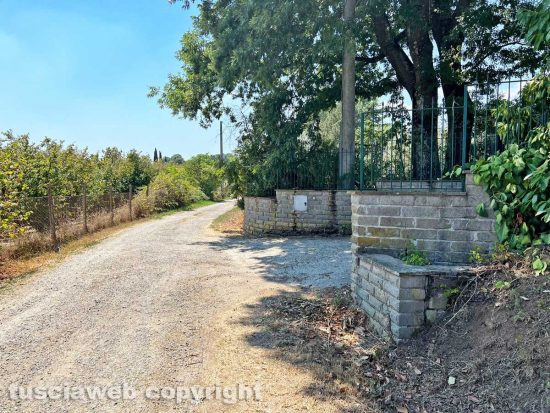 Soriano nel Cimino - Contrada Madonna di Loreto - Il punto della strada in cui si sarebbe immesso Bramucci domenica