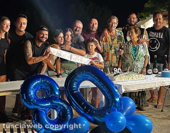 Il compleanno di Franco 'Mentuccia' Agostinelli
