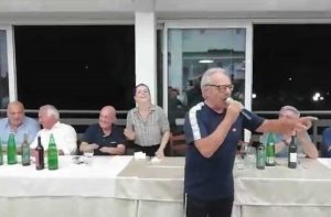 Viterbo - Giovanni Bruno alla cena tecnica dei facchini di Santa Rosa