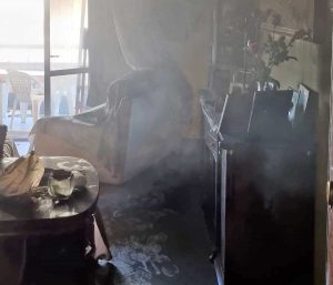 Viterbo - Incendio in via Villanova