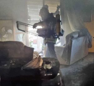 Viterbo - Incendio in via Villanova