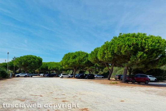Montalto di Castro - Il parcheggio al termine del lungomare Harmine