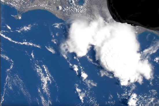 La Tuscia vista dalla Stazione spaziale internazionale
