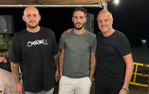 Santa Severa - I giocatori della Lazio a cena all'Isola del Pescatore