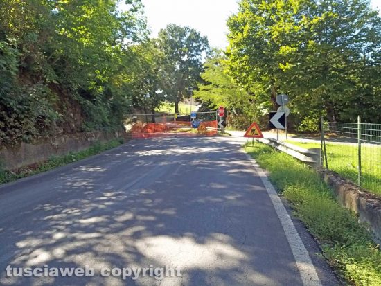 Montefiascone - La Verentana chiusa a causa della frana
