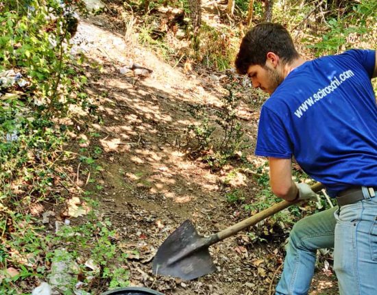 Blera - Ruben Ciarlanti al lavoro con la pro loco