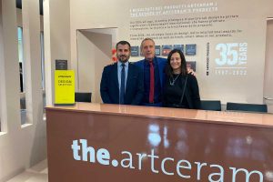 Bologna - Giampieri in visita alla aziende di Civita Castellana