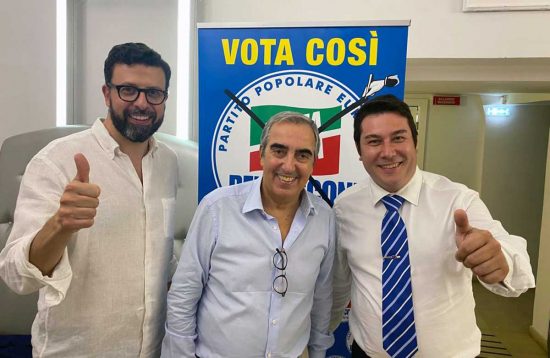 Andrea Di Sorte, Maurizio Gasparri e Piero Palozzi