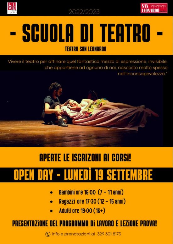 Scuola di teatro al San Leonardo