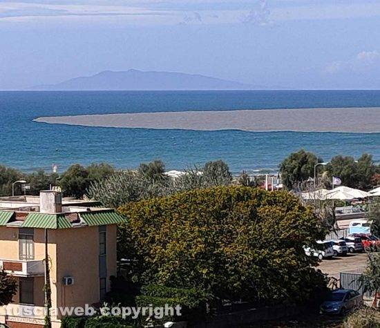 Tarquinia - Il fiume Marta si riversa nelle acque del mare