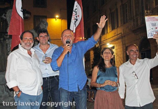 Italia sovrana - Presentazione dei candidati a piazza delle Erbe