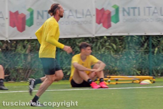 Sport - Calcio - Viterbese - Daniel Semenzato nell'allenamento di ieri
